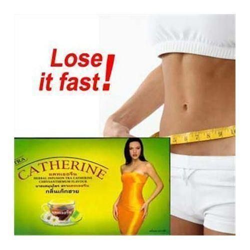 Catherine Herbal Chrysanthemum Slimming Tea – Natural Detox & Weight Loss Support (32 Teabags) x 2 Boxs = 64 Teabags + 1 Gift Tea Spoon