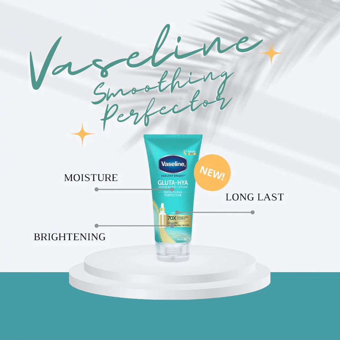 Vaseline Gluta-Hya Serum Burst Lotion Smoothing Perfector Repair – 2 x 300ml | Skin Texture Refining & Deep Hydration