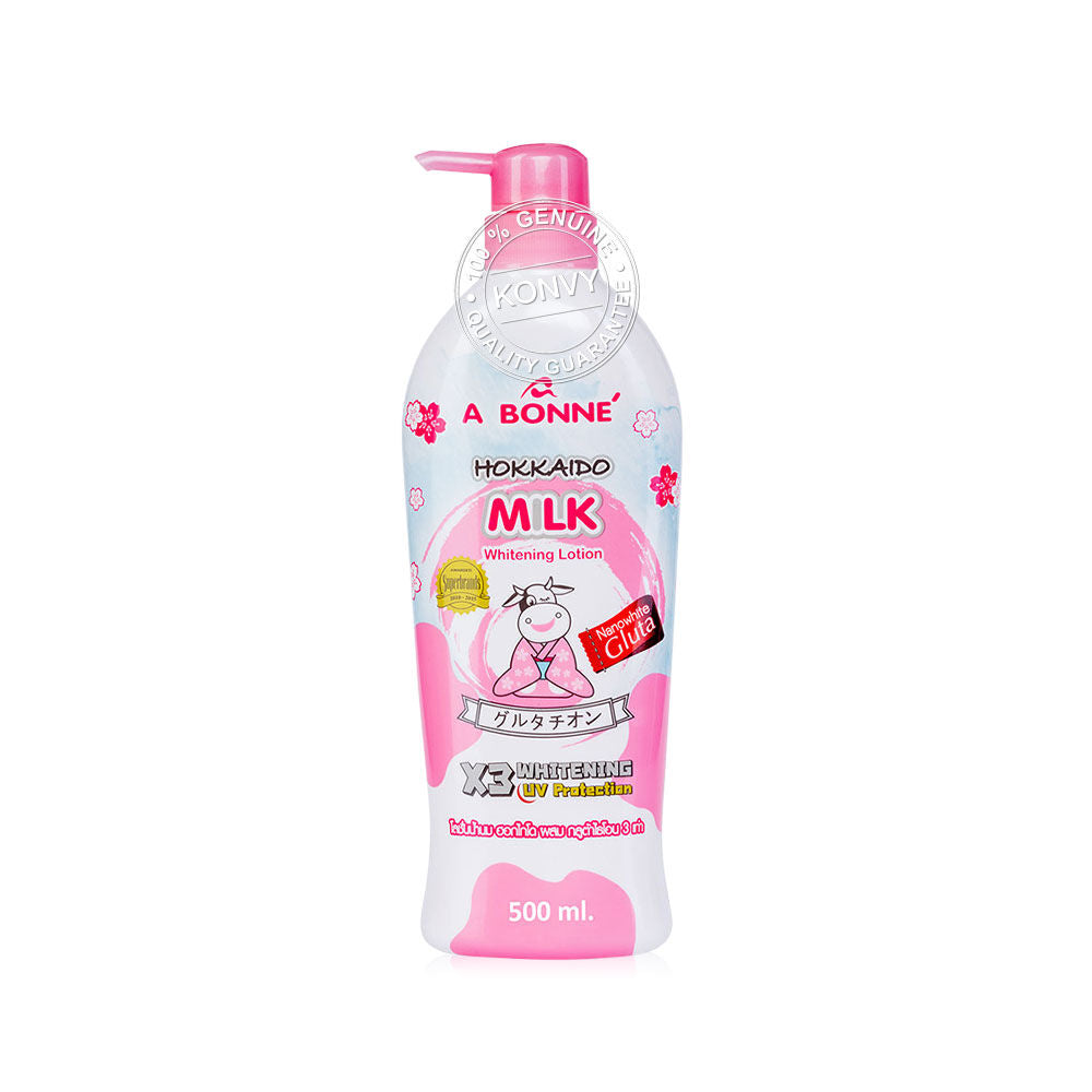 A Bonne Hokkaido Milk Whitening Lotion – Skin Brightening & Moisturizing Body Lotion (500ml)