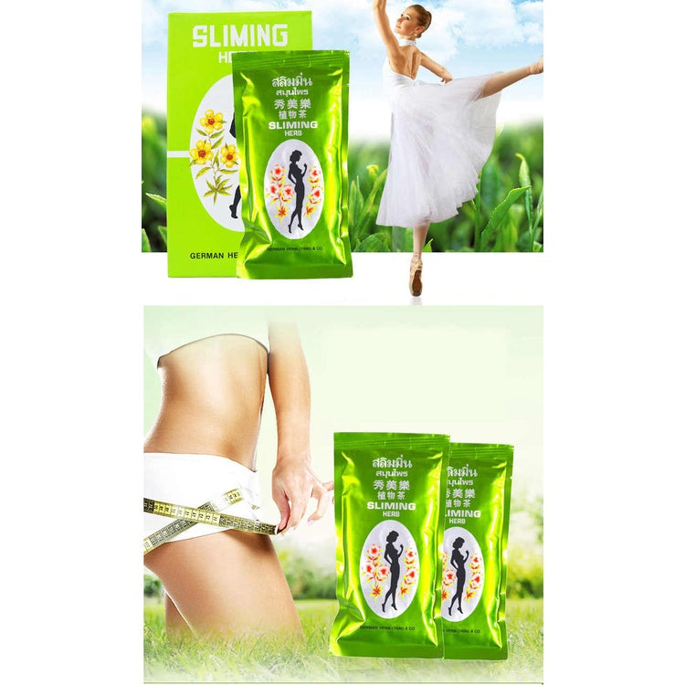 German Slimming Herb – 100% Natural Detox Tea for Weight Loss & Digestive Health, 2 boxs 50 Teabags each, total 100 Teabags