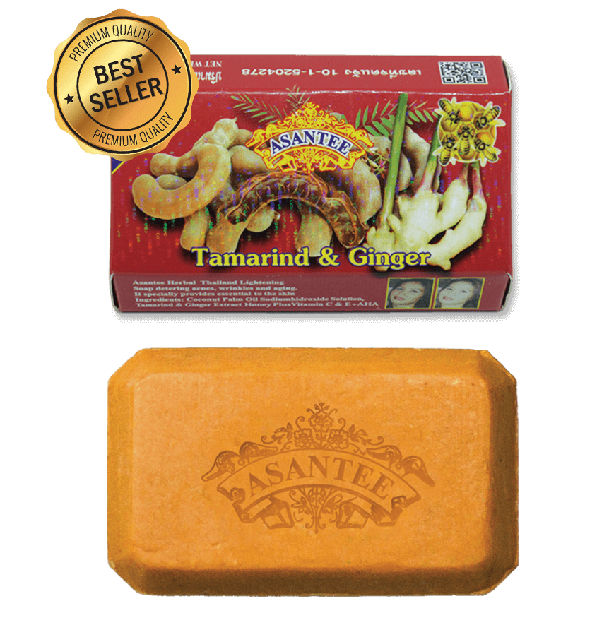Asantee Tamarind & Honey Soap – 6-Pack (6 x 125g) Natural Exfoliating & Moisturizing Bar for Brighter, Soothed Skin