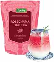 Raming Thai Tea Duo – Rosechana & Blue Moon Tea Mix (2 x 250g Packs) | Authentic Thai Floral & Herbal Milk Tea Blend