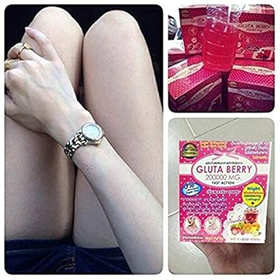 Gluta Berry 200,000 mg – Glutathione + Collagen Whitening Supplement | 2 Packs x 10 Sachets