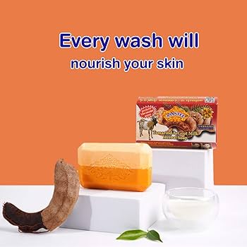 Asantee Goat Milk & Tamarind Soap – 6-Pack (125g Each) Natural Skin Brightening & Moisturizing Bar