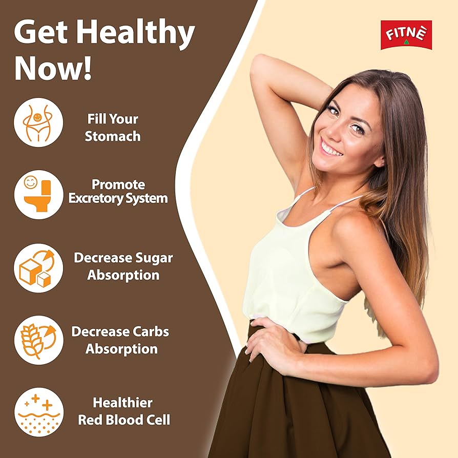 FITNE Choco Instant Cocoa Mix with Fiber – 10 sachets 3 packs = 30 packs for Healthy Digestion & Weight Management
