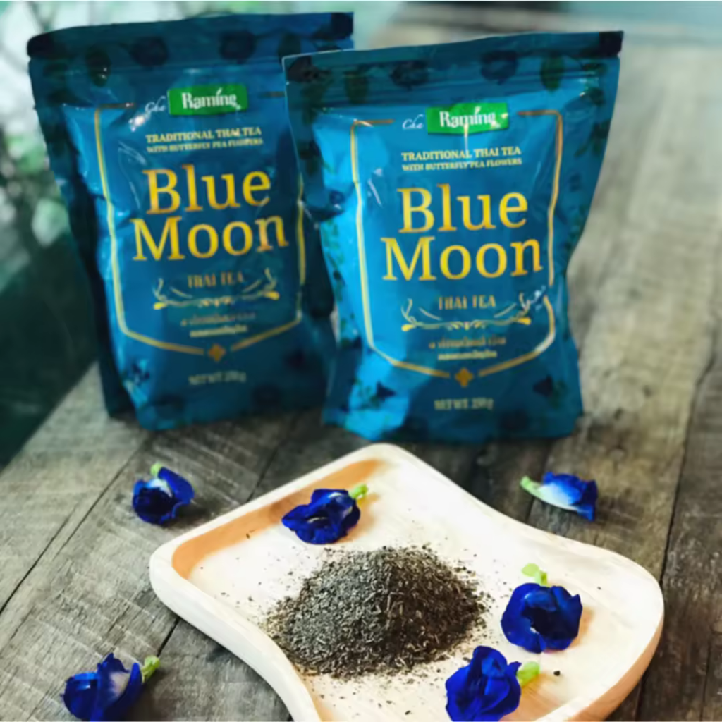 Raming Blue Moon Butterfly Pea Tea Mix β 2 Packs (250g Each) | Thai Herbal Tea for Detox, Relaxation & Natural Antioxidants