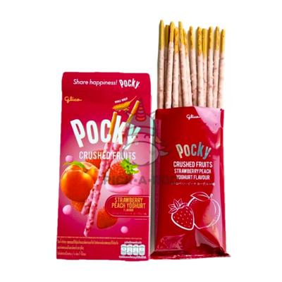 Glico Pocky Crushed Fruits β Japanese Fruit-Coated Biscuit Sticks | 10 Pack Assortment