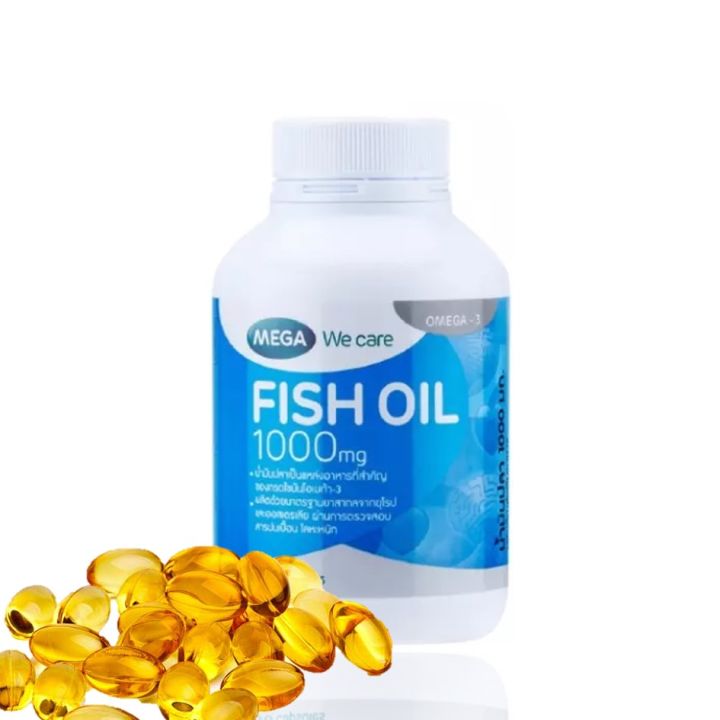 Mega We Care Fish Oil 1000 mg – Omega-3 EPA & DHA for Heart, Brain & Joint Health | 100 Softgel Capsules