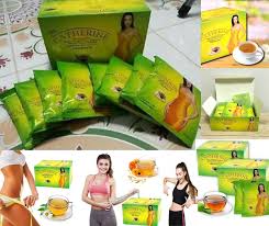 Catherine Herbal Chrysanthemum Slimming Tea – Natural Detox & Weight Loss Support (32 Teabags) x 2 Boxs = 64 Teabags + 1 Gift Tea Spoon