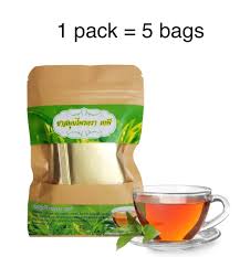 Tapee Herbal Tea from Thailand promotes detox, digestive balance, and energy with natural herbs. Caffeine-free. 25 sachets per box. Ideal for liver and immune support.