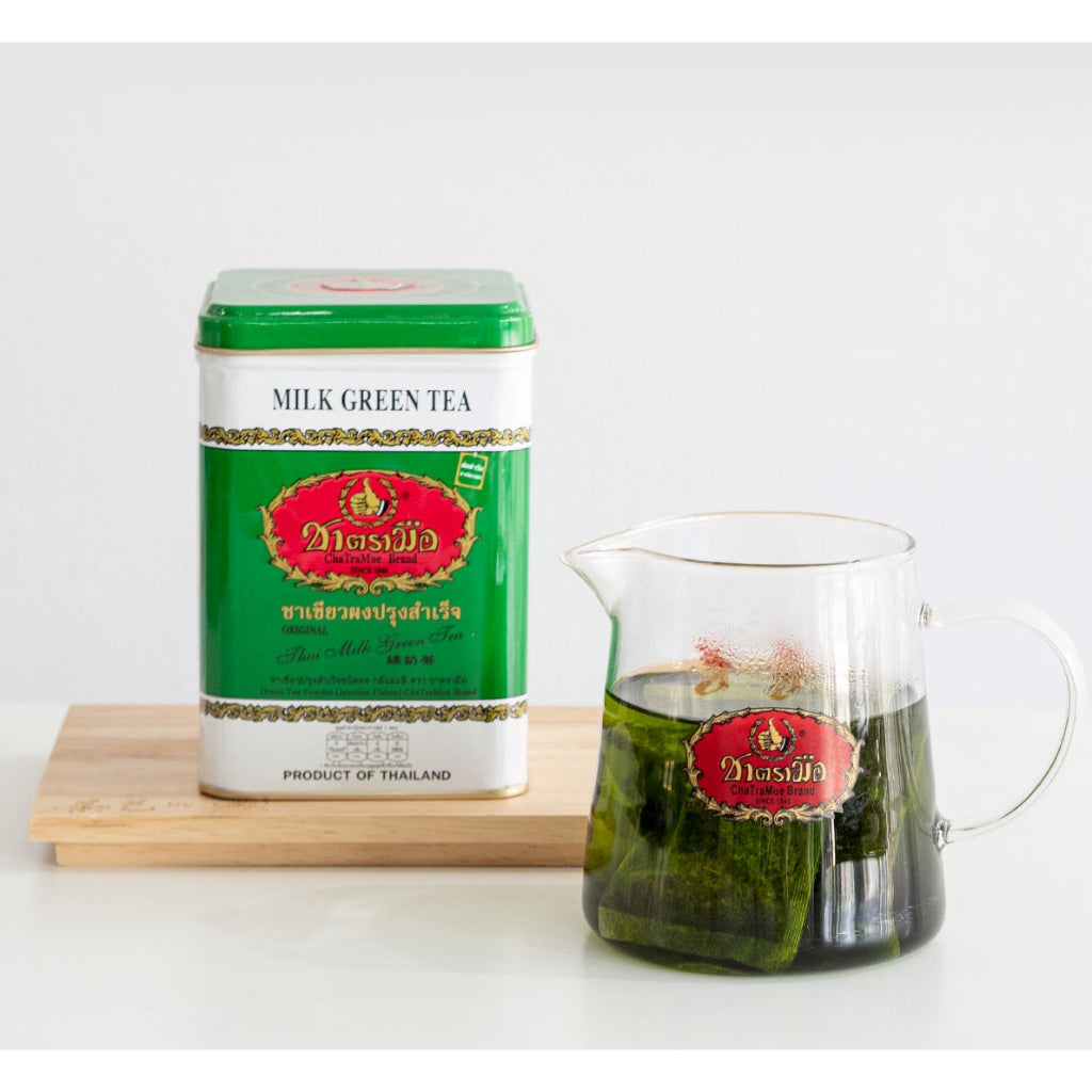 Chatramue Thai Milk Green Tea – Authentic Thai Green Tea Bags, 50 Teabags x 2 Boxes