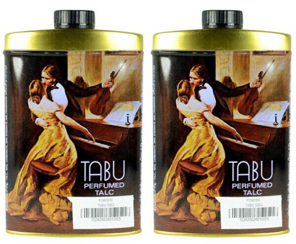 Tabu Perfumed Talc by Dana – Classic Scented Body Powder, 200g x 2 Packs