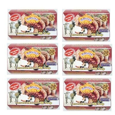 Asantee Goat Milk & Tamarind Soap – 6-Pack (125g Each) Natural Skin Brightening & Moisturizing Bar