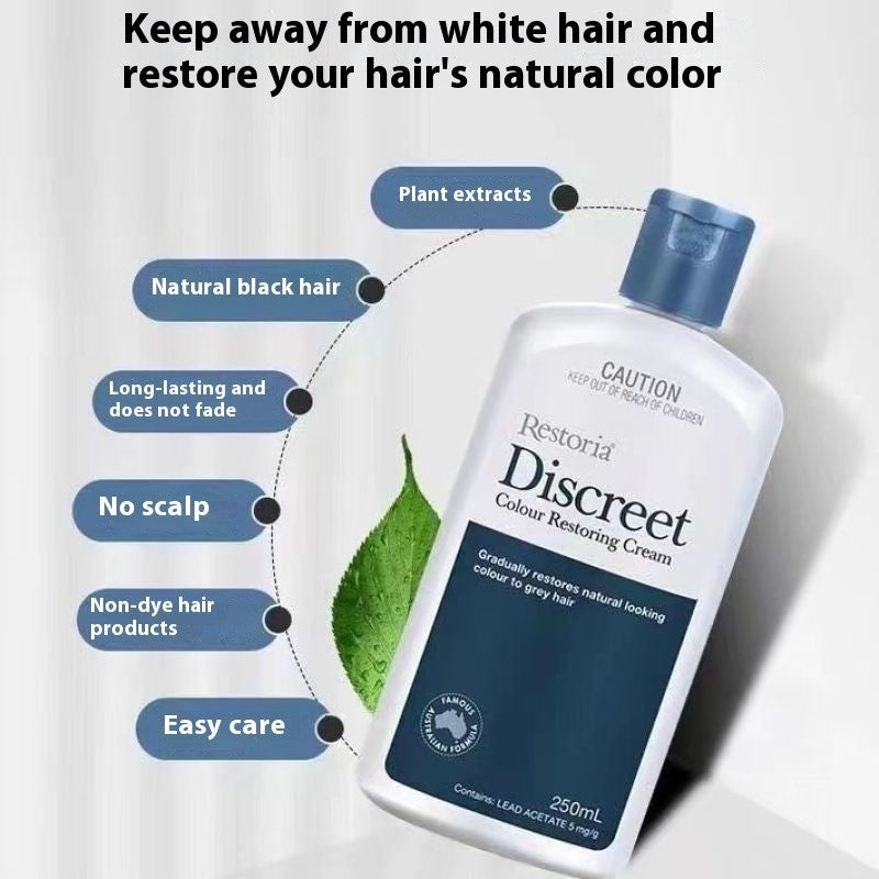 Restoria Discreet Hair Cream – Gradual Grey Blending & Natural-Looking Hair Color | 250ml