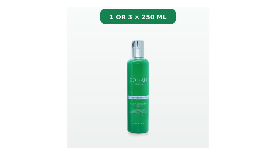 Go Hair Original Silky Seaweed Nutrients 250 ml bottle, centred on a white 16:9 background
