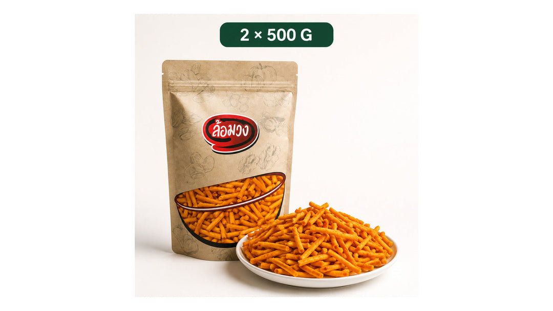 Two 500 g pouches of Rom-Wong Chicken Leg Snack in original flavour