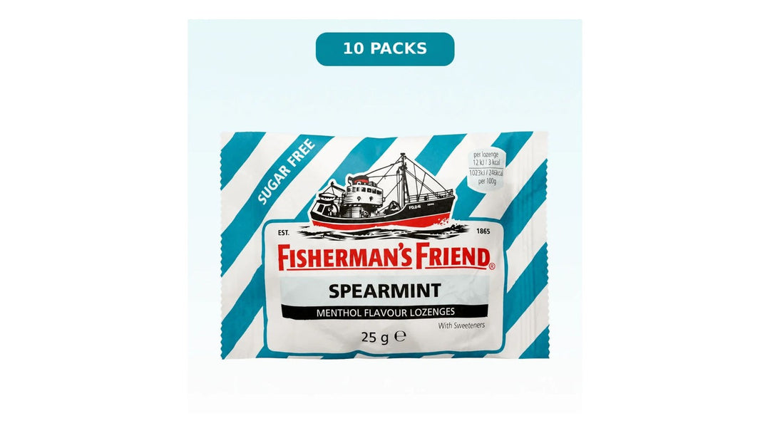 Fisherman's Friend Spearmint Sugar Free Lozenges ten-pack