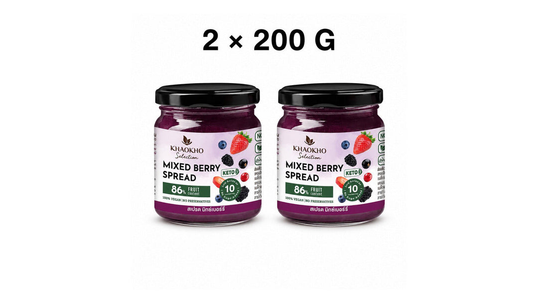 Khaokho Selection mixed berry spread bundle of two 200 g jars