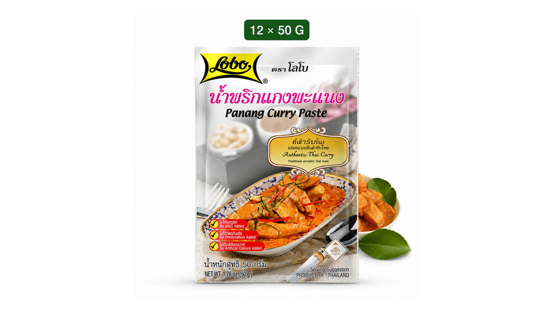 Lobo Panang Curry Paste twelve-pack of 50 g pouches
