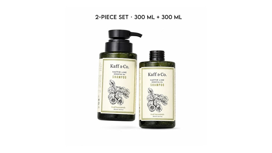 Kaff and Co kaffir lime shampoo 300 ml pump bottle with 300 ml refill