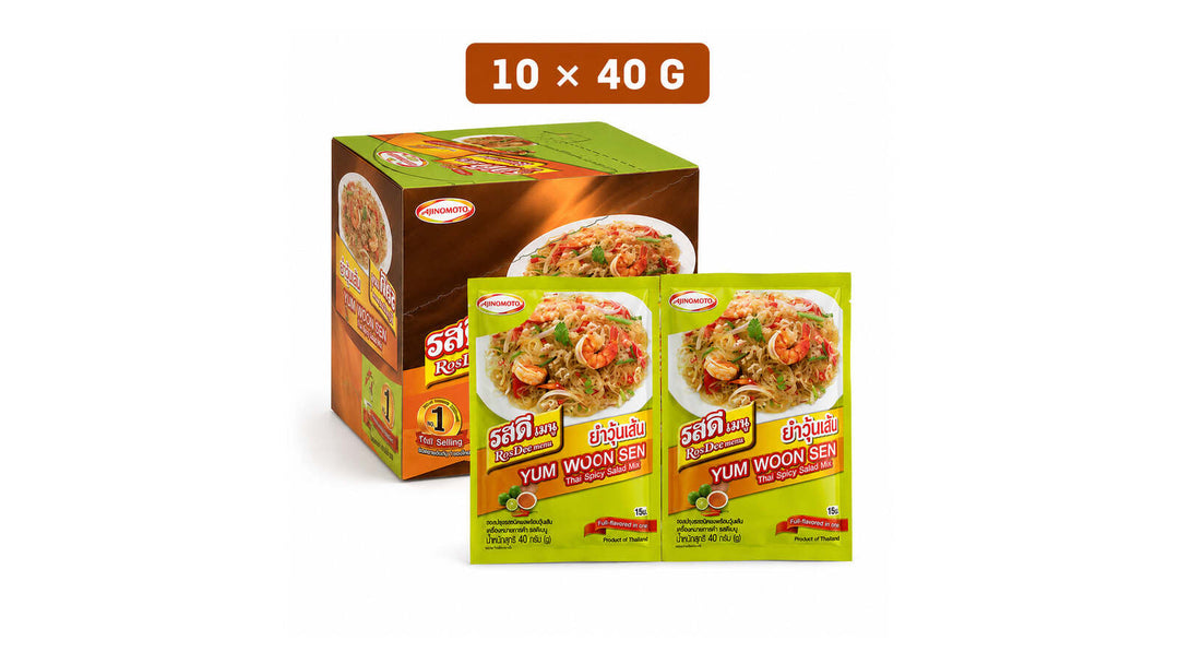 RosDee Yum Woon Sen Thai spicy salad mix ten-pack of 40 g sachets