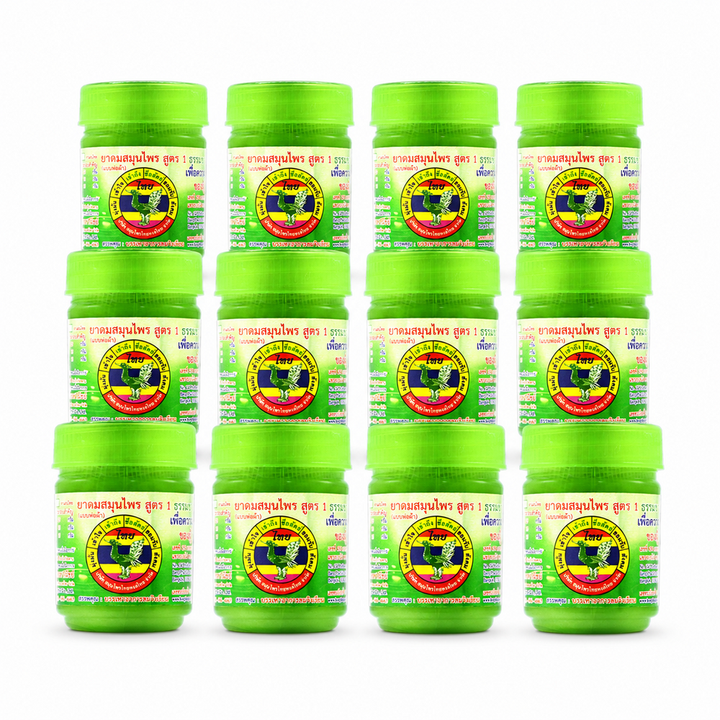 Original Hong Thai Formula 1 Green herbal cotton inhaler – pack of 12