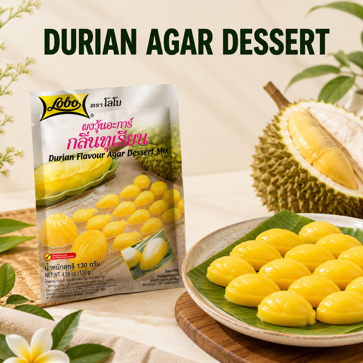 Lobo Durian Flavour Agar Dessert Mix tropical dessert