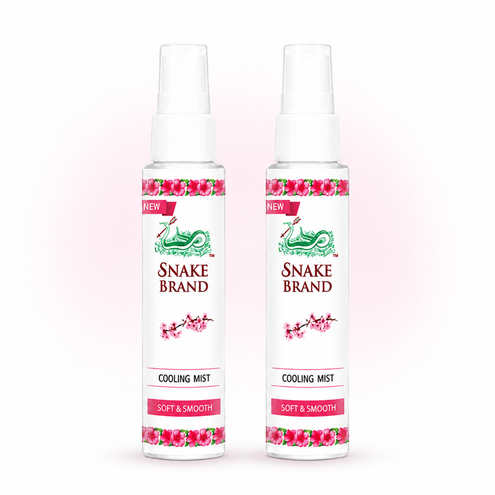 Two bottles of Snake Brand Cooling Mist Soft & Smooth 30 ml