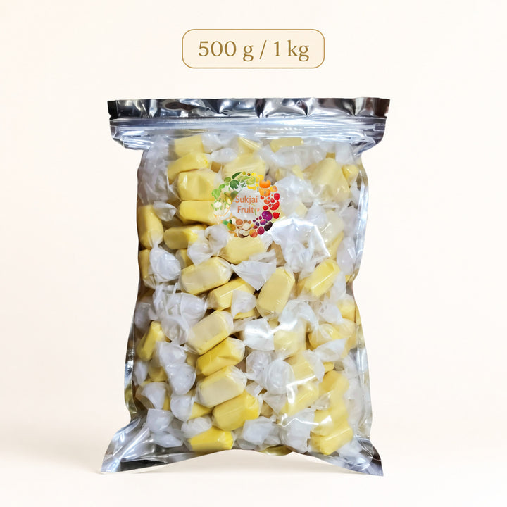 Sukjai Fruit durian milk toffee, 500g or 1kg
