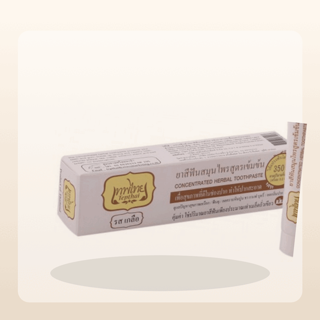 Tepthai Salt Flavor Concentrated Herbal Toothpaste 70 g alternate authentic packaging view
