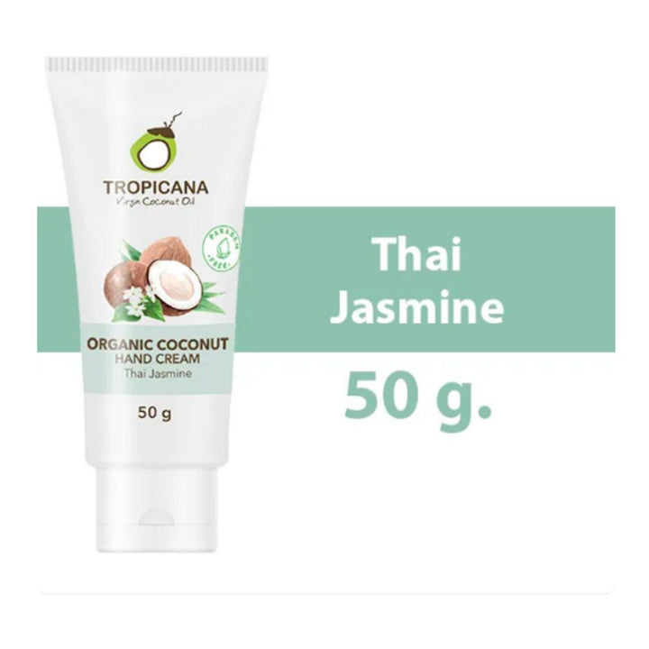 Tropicana Organic Coconut Hand Cream Thai Jasmine 50g tube