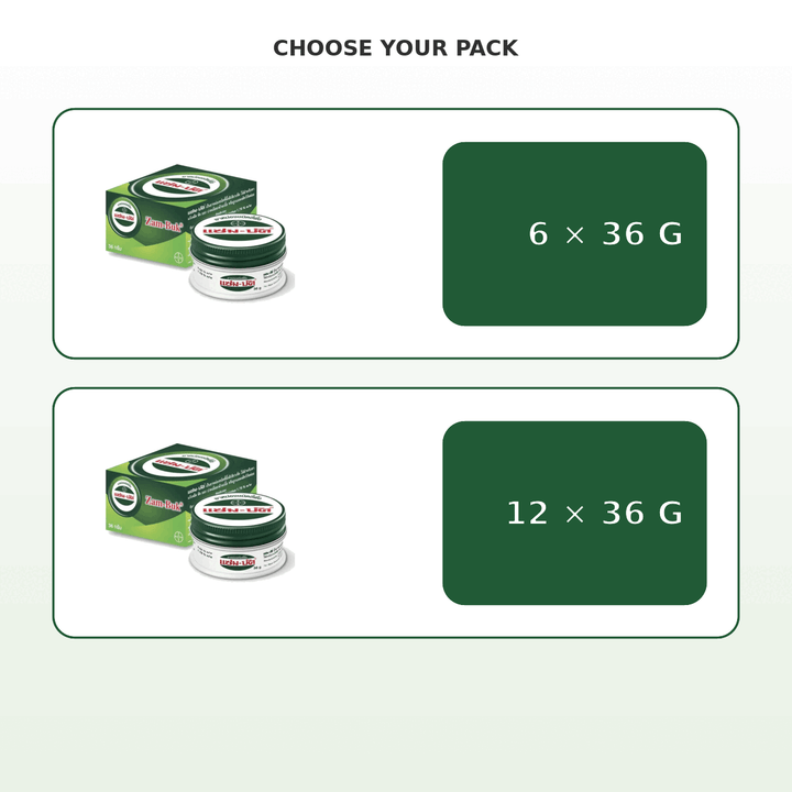 Zam-Buk Ointment HR 36 g pack-size choices: 6 or 12 jars