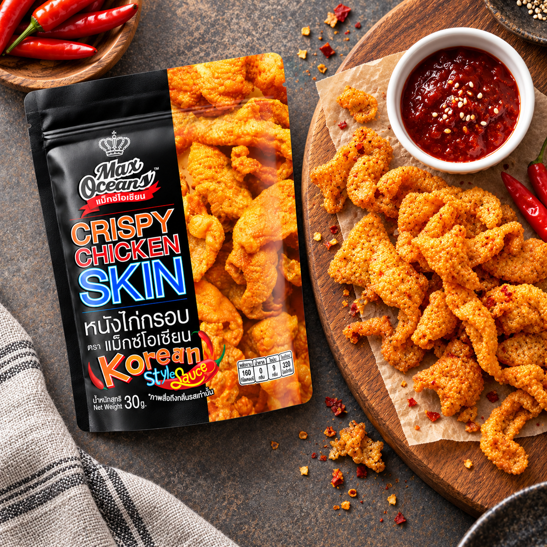 Max Oceans Korean Style Sauce lifestyle flat lay