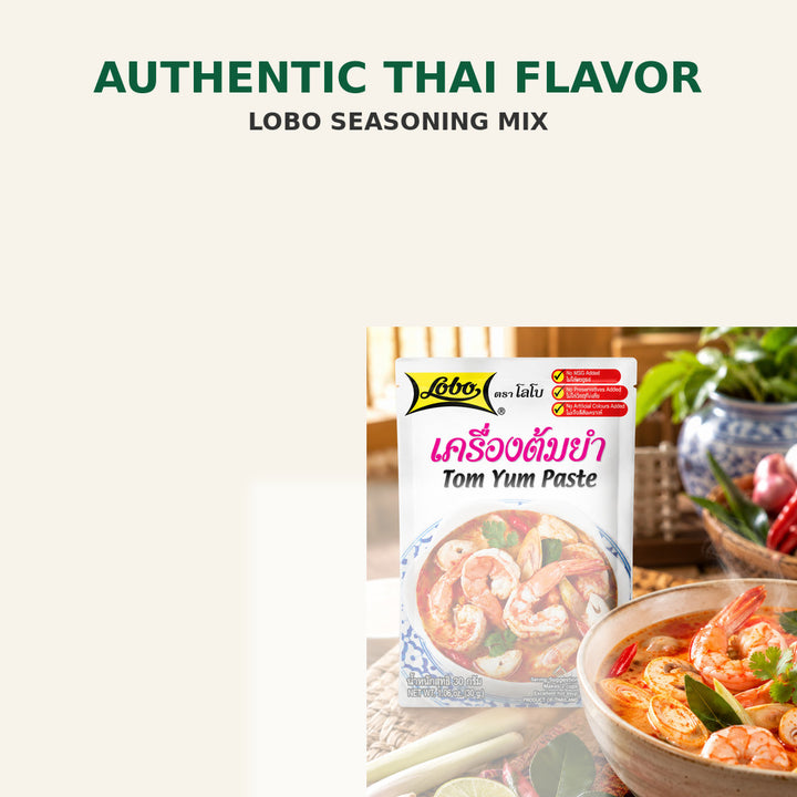 Lobo Tom Yum Paste and aromatic Thai hot and sour soup