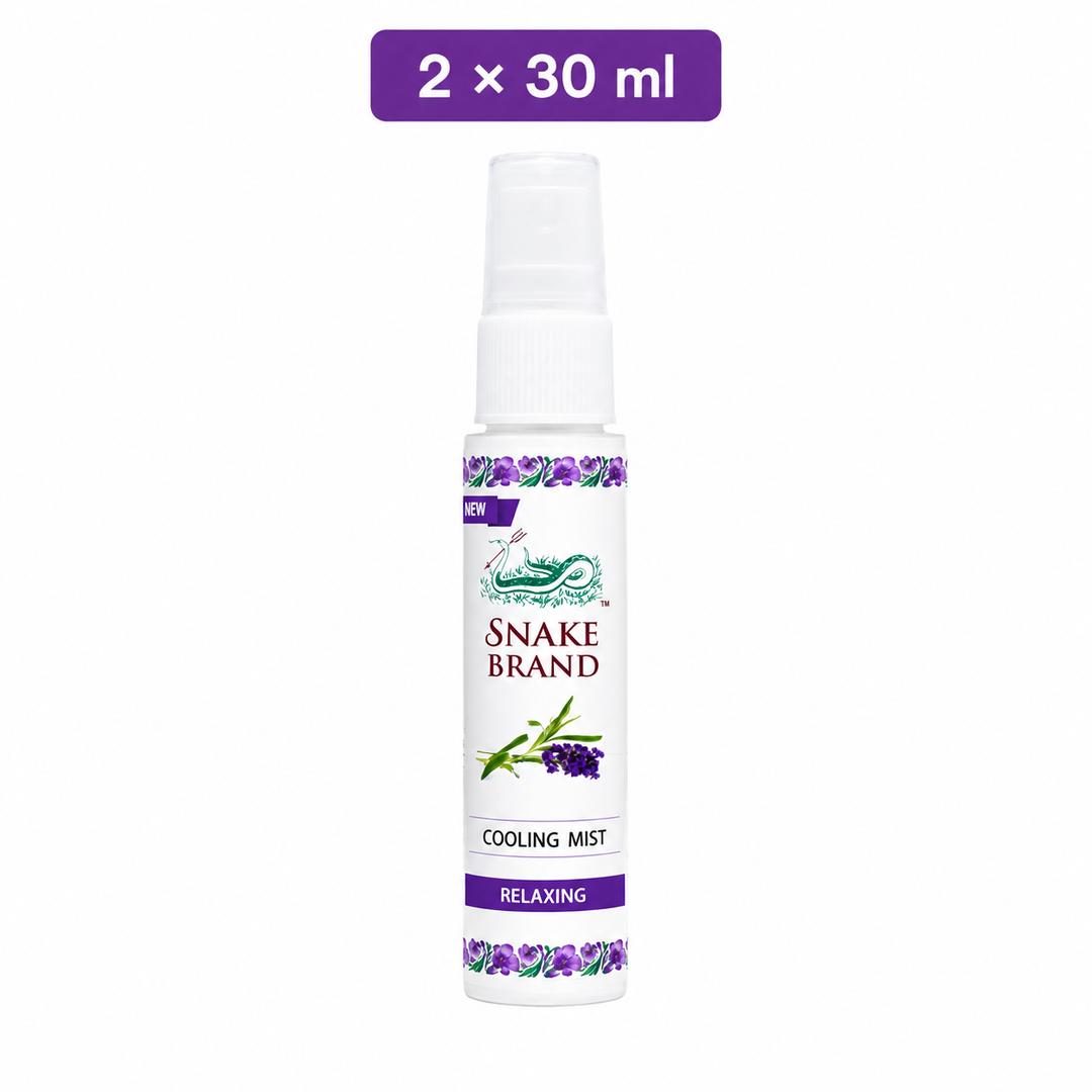 Snake Brand Cooling Mist Relaxing, sold as 2 × 30 ml