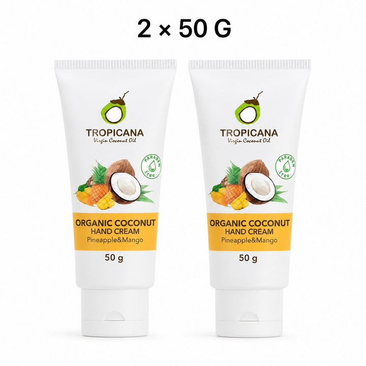 Tropicana Pineapple and Mango hand cream two 50g tubes