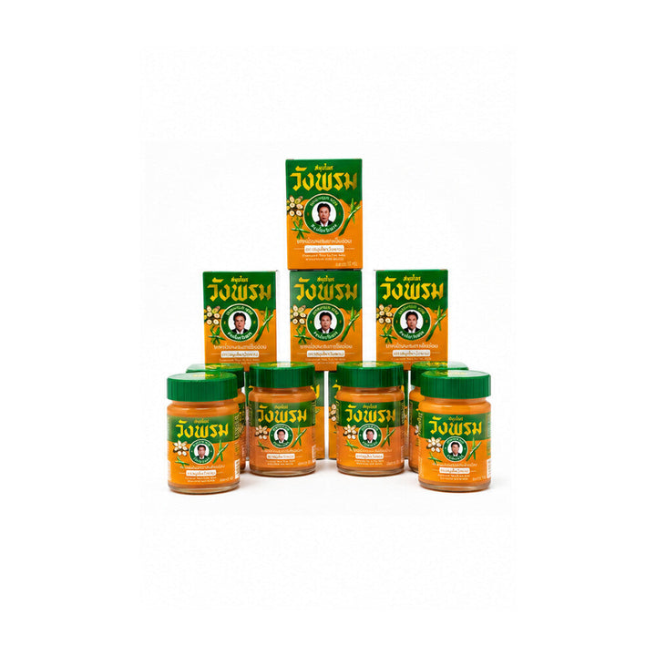 Wang Prom Compound Thao En On Balm six-jar pack with matching boxes