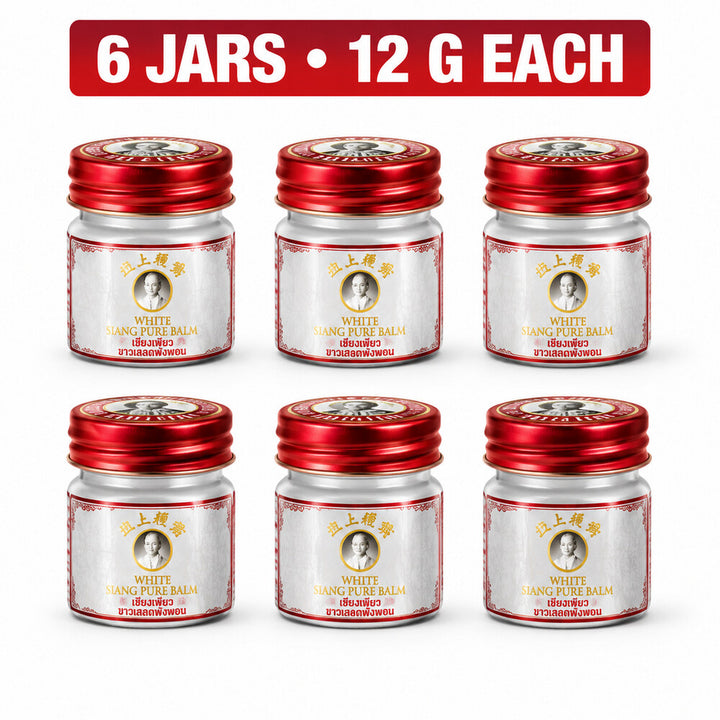 Six jars of Siang Pure White Balm 12g