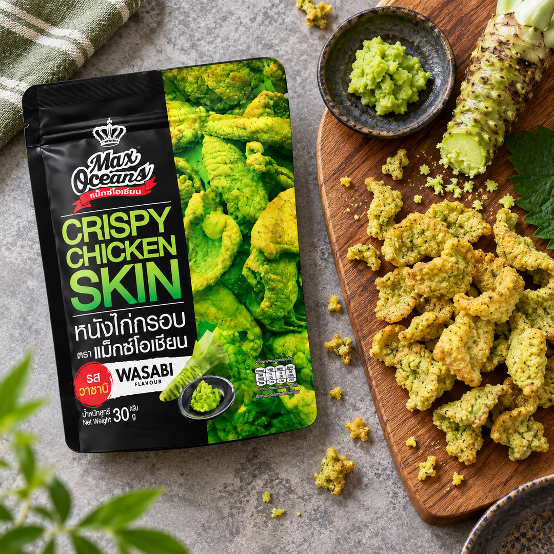 Max Oceans Wasabi lifestyle flat lay