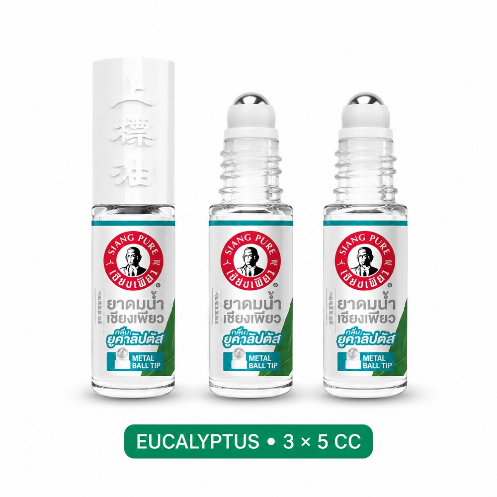 Siang Pure Eucalyptus 5cc roll-ons with metal ball applicators