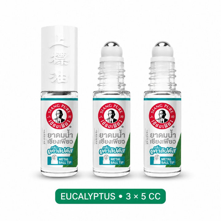 Siang Pure Eucalyptus 5cc roll-ons with metal ball applicators