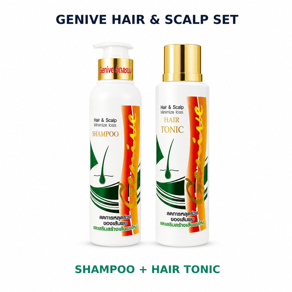 Genive two-piece Hair and Scalp shampoo and tonic set