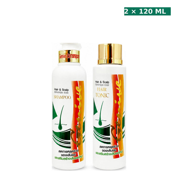Genive Hair and Scalp Shampoo 120ml with Hair Tonic 120ml
