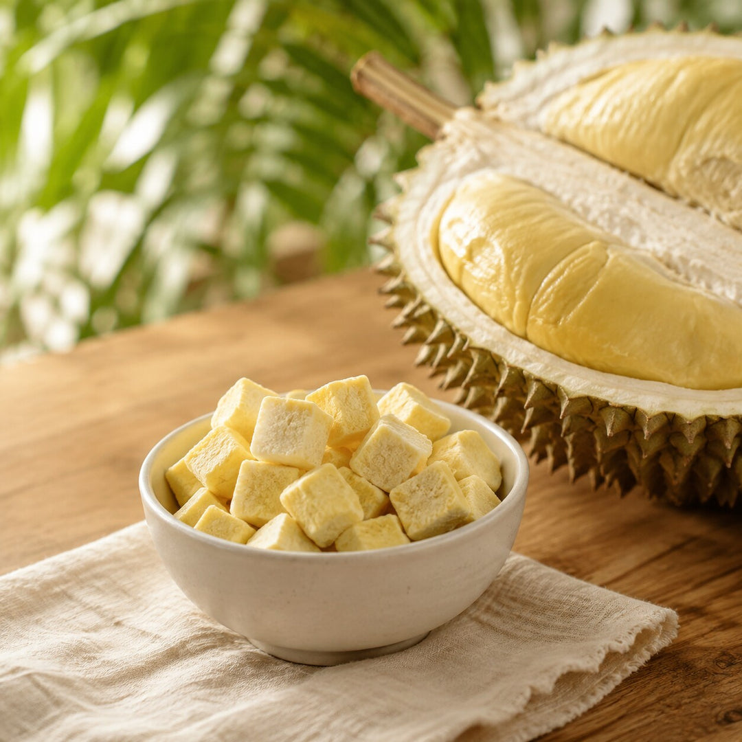 Rom-Wong crispy durian served in a snack bowl