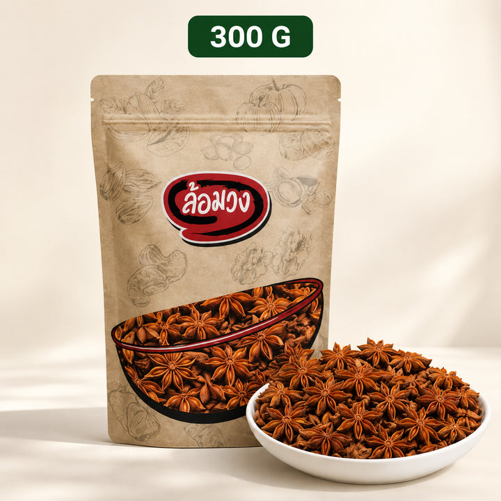 Rom-Wong Poyak whole star anise 300g