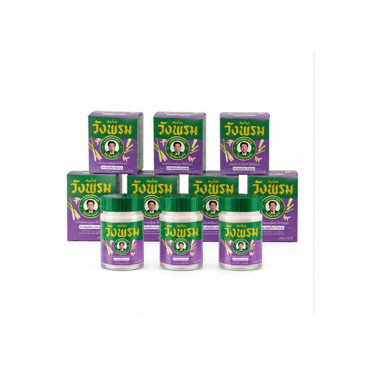 Wang Prom Citronella Scent Balm six-jar pack with matching boxes