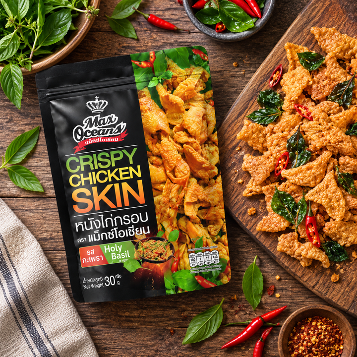 Max Oceans Holy Basil lifestyle flat lay