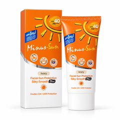 Minus-Sun Pollution Protection Mousse SPF40 PA+++ Ivory 30 g — Packs of 2, 4 or 6 — product packaging on white background