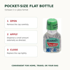 Poy-Sian Pim-Saen compact 3 cc flat bottle and external-use directions