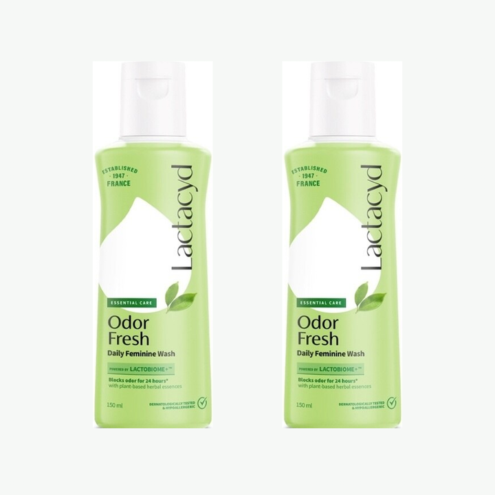 Two bottles of Lactacyd Odor Fresh Daily Feminine Wash 150 ml
